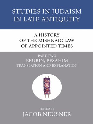 cover image of A History of the Mishnaic Law of Appointed Times, Part 2